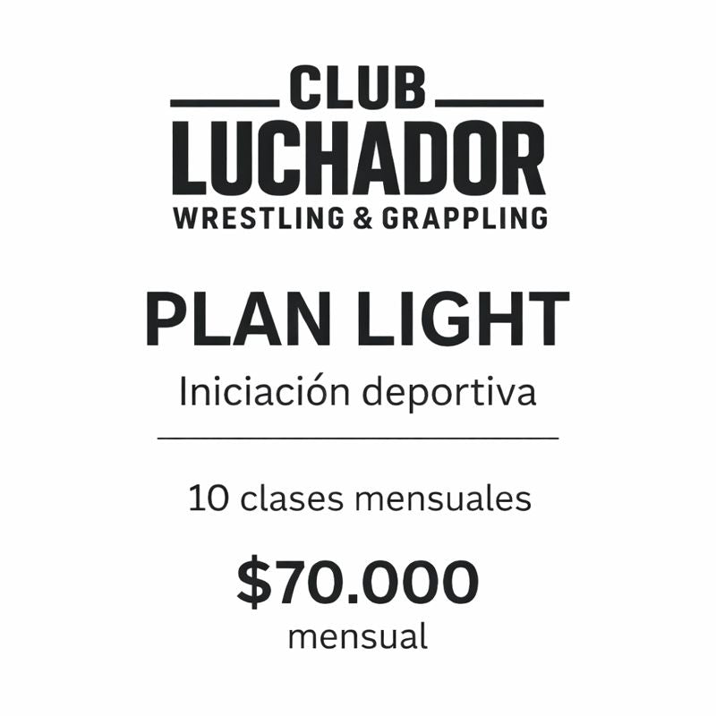 PLAN LIGHT – INICIACIÓN WRESTLING & GRAPPLING